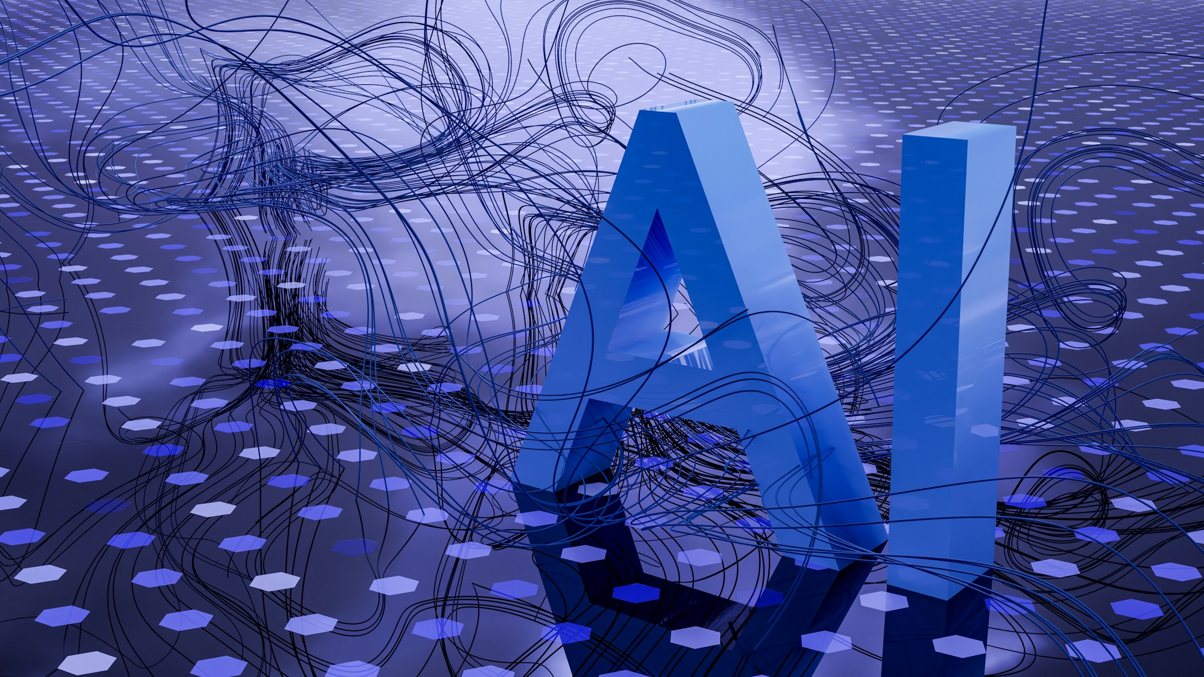 Abstract artificial intelligence visualization